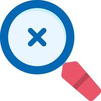 Cancel Search Flat Icon vector