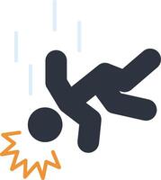 Head Injury Flat Icon vector