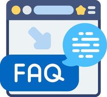 Faq Flat Icon vector