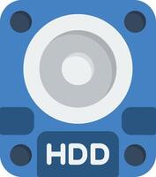 Hdd Flat Icon vector