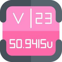 Vanadium Periodic Table Element vector