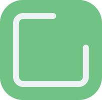 Square Flat Icon vector