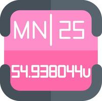 Manganese Periodic Table Element vector