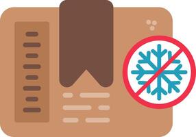 Do Not Freeze Flat Icon vector
