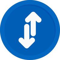 Up-Down Arrow Flat Icon vector