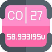Cobalt Periodic Table Element vector