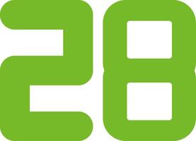 Twenty Eight Flat Icon vector
