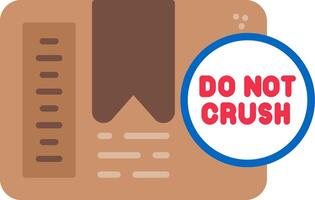 Do Not Crush Flat Icon vector