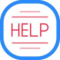 Help Flat Icon vector
