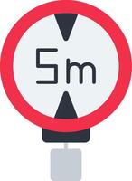 Height Limit Flat Icon vector