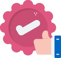 Feedback Badge Flat Icon vector