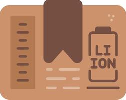 Lithium Battery Flat Icon vector