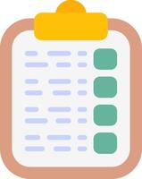 Checklist Flat Icon vector