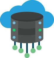 Web Hosting Flat Icon vector