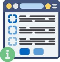 Terms And Conditions Flat Icon vector