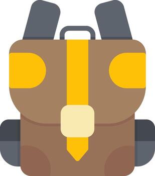Backpack Flat Icon vector