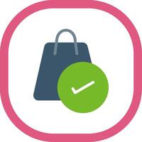 Checkout Flat Icon vector
