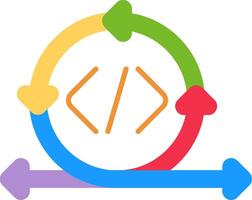 Continuous Integration Flat Icon vector