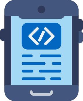 codificación icono plano vector