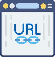 URL Flat Icon vector