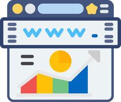 Website Flat Icon vector