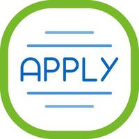 Apply Flat Icon vector