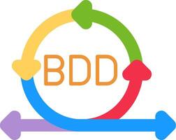 Behavior-Driven Development Flat Icon vector