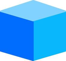 Cube Flat Icon vector