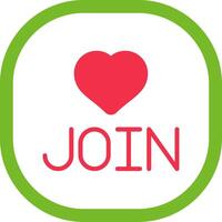 Join Flat Icon vector