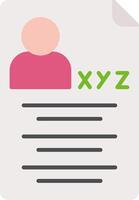 Reviewer Name Flat Icon vector