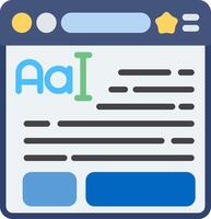 Text Formatting Flat Icon vector