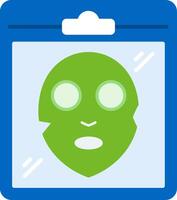 Sheet Mask Pack Flat Icon vector