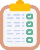 Tasks Flat Icon vector