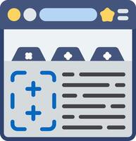 Tabs Flat Icon vector