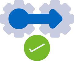 Integration Testing Flat Icon vector