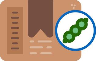 Contains Soy Flat Icon vector