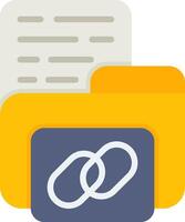 Link Flat Icon vector