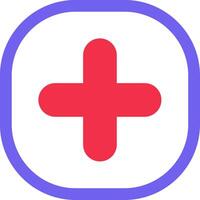 Add Flat Icon vector