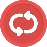 Arrow Loop Flat Icon vector