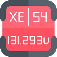 Xenon Periodic Table Element vector