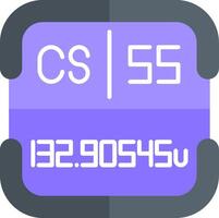 Cesium Periodic Table Element vector