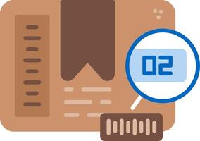 Batch Number Flat Icon vector