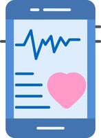 Fitness Tracker Flat Icon vector