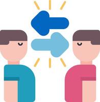Conflict Resolution Flat Icon vector