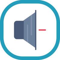 Volume Down Flat Icon vector
