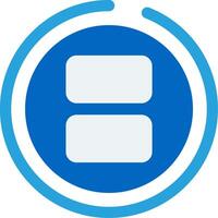 Split Flat Icon vector