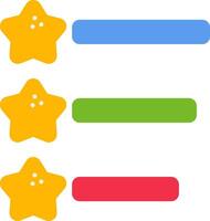 Feedback Ranking Flat Icon vector