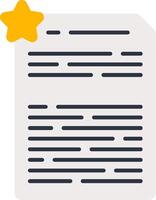 Feedback Summary Flat Icon vector
