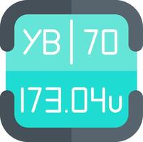 Ytterbium Periodic Table Element vector