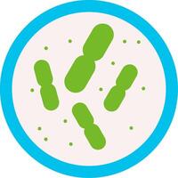 Bacteria Flat Icon vector